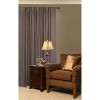 28"x48" Drapery Single Rod Set Finials Modern Pewter Trumpet - Lumi Home Furnishings: Adjustable Curtain Rod, Dark Silver - image 4 of 4