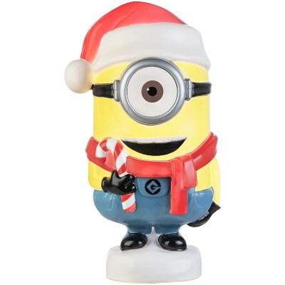 Gemmy Lighted Blow Mold Outdoor Decor Stuart w/Candy Cane 21.5" Universal, Multicolored