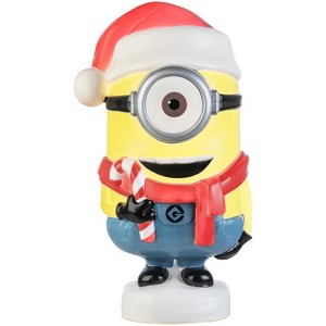 Gemmy Lighted Blow Mold Outdoor Decor Stuart w/Candy Cane 21.5" Universal, Multicolored - 1 of 4
