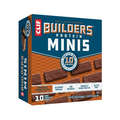 CLIF Builder's Chocolate Peanut Butter Mini Bars - 10pk