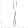 Black Bow Jewelry Descending Circle Diamond Necklace in Rhodium Gold tone Plated Silver - 2 of 4