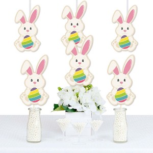 Big Dot of Happiness Hippity Hoppity - Bunny Decorations DIY Easter Party Essentials - Set of 20 - 1 of 4