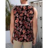 Men's Cotton Linen Tank Top Shirts Casual Sleeveless Lace Up Beach Hippie Tops Bohemian Renaissance Pirate Tunic - 2 of 4