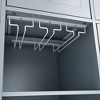 Kitchen Island with Power Outlet, Drop Leaf, Rubber Wood Top, Open Storage, Wine Rack, and 5 Wheels for Adjustable Home, Kitchen, and Dining Room Use - 3 of 4