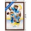 Trends International NFL Los Angeles Chargers - Justin Herbert 22 Framed Wall Poster Prints - 3 of 4