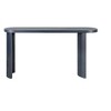 Vynxaria 60" Oval Console Table Thicker Design, Reversible Legs, Sturdy Engineered Wood, Easy Assembly - 4 of 4
