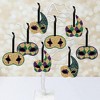 Big Dot of Happiness Mardi Gras - Masquerade Decorations - Tree Ornaments - Set of 12 - 2 of 4