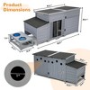 Sandinrayli Large Dog House Outdoor Insulated Dog Kennel with Insulated Liner - 3 of 4