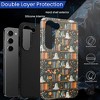 BONGEEK Case Compatible with Samsung Galaxy S23,Scratch Resistant Hybrid 2-Layer Hard Shell Bright Phone Case, Bookshelf Halloween - 4 of 4