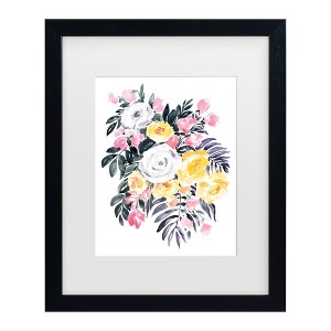 Trademark Fine Art - Rosana Laiz Blursbyai Harriet bouquet Matted Framed Art - 1 of 4