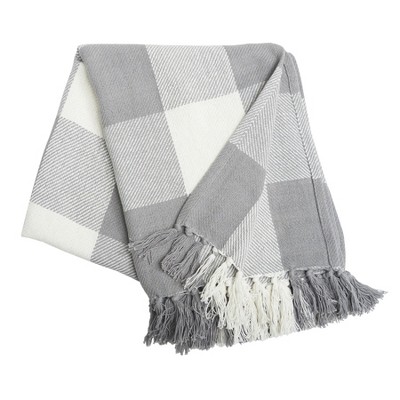 C&F Home Franklin Slate Gingham Check Throw Blanket