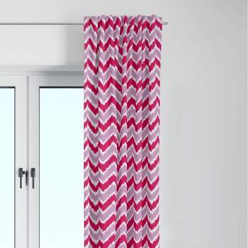 Bacati - Mix N Match Pink/Fuchsia Chevron Curtain Panel