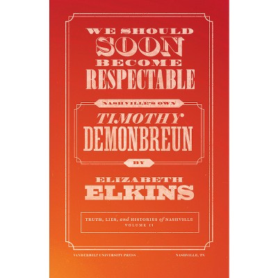 We Should Soon Become Respectable - (Truths, Lies, and Histories of Nashville) by  Elizabeth Elkins (Paperback)