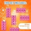Strictly Briks Classic Bricks Starter Kit, Pink, 96 Pieces, 2x4 Studs, 100% Compatible with All Major Brick Brands - 3 of 4