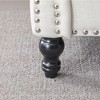 PAGED Couch Deep Seat Rolled Arm Sofa with Nailhead Trim and Wooden Leg for Apartment - 4 of 4
