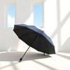 Unique Bargains Outdoor Umbrella 10-rib Twill Business Manual Umbrella Sun Protection Impact Cloth Vinyl 42.52"x29.13" 1 Pcs - 2 of 4