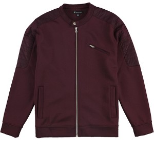 I.N.C International Concepts Mens Wilson Motorcycle Jacket, vintagewine, X-Large - 1 of 2