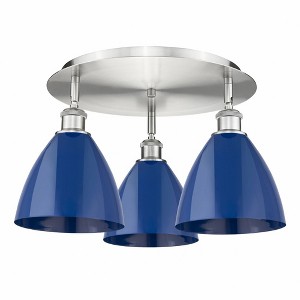 Ballston Dome - 3 Light Flush Mount In Industrial Style-10 Inches Tall and 19.25 Inches Wide - 1 of 1