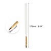Unique Bargains Petal Nail Painting Brushes for Home DIY Polish Painting Gold Tone Clear White - 4 of 4