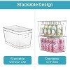 Vtopmart 10 Pack Clear Stackable Storage Bins with Lid,XLarge Plastic Containers with Handle for Kitchen,Cabinet, Closet,Bathroom Organize and Storage - 2 of 4