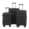 MAYEERTY 3-Piece Luggage Set (20"/24"/28") - PP Spinner Wheels, Carry-On, Matching Color, Combination Lock - 3 of 4