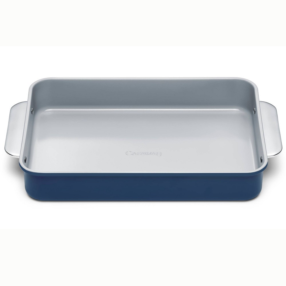 Caraway Home 9.13&#039; Nonstick Ceramic Rectangle Pan Navy