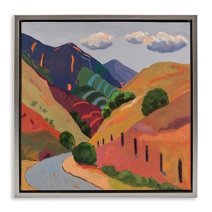 Stupell Industries Wanaka Valley Landscape Floating Frame Canvas Art - 1 of 4