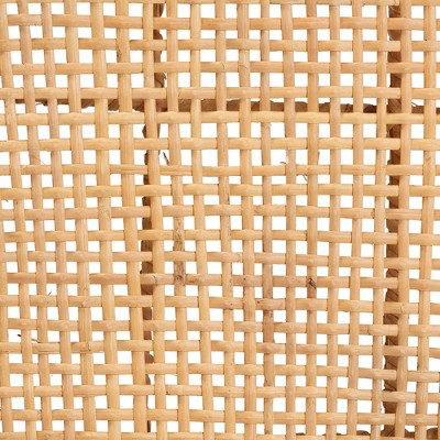Moscow Natural Rattan and Mahogany Wood Counter Stool