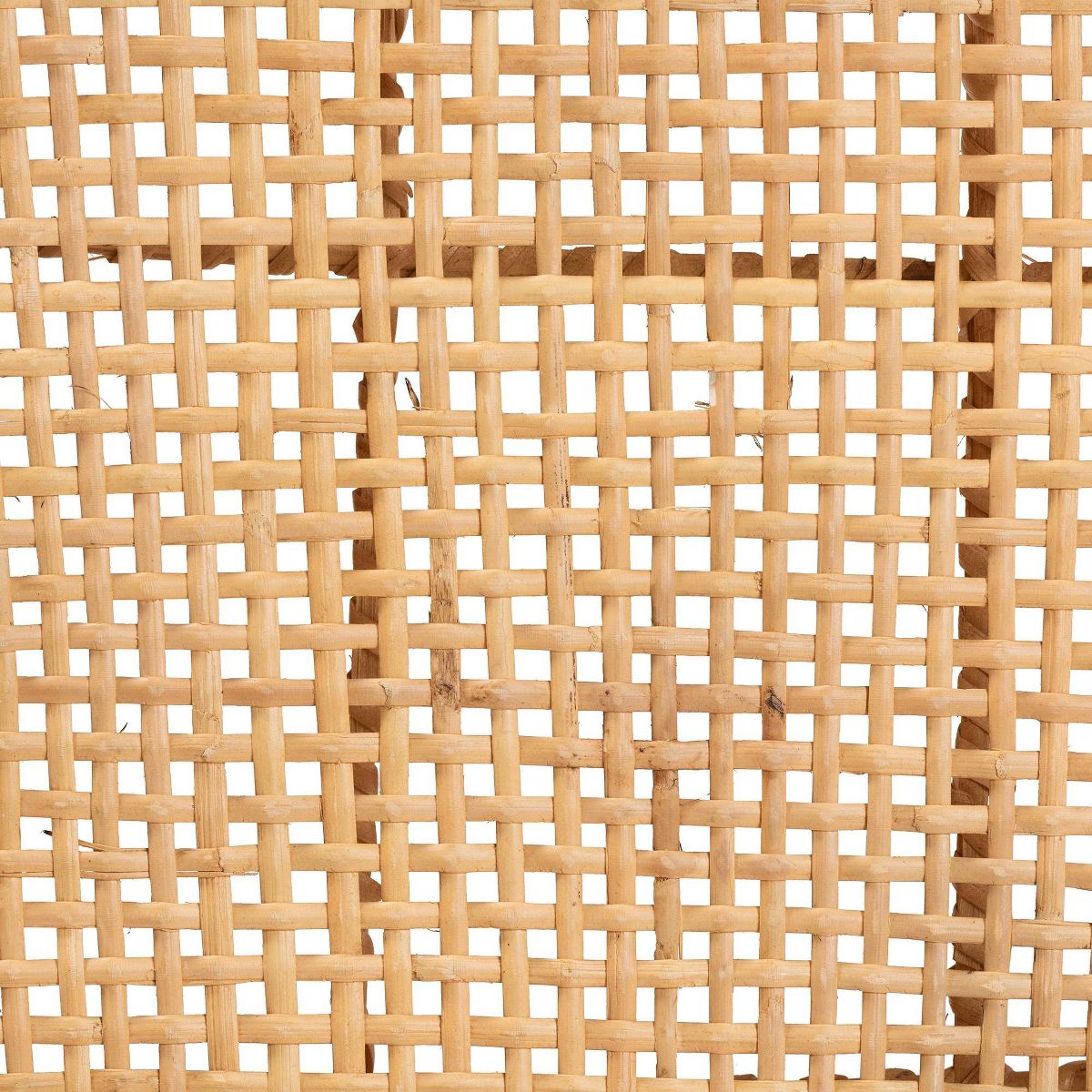 bali & pari Moscow Rattan and Wood Counter Height Barstool Natural/Walnut: Bohemian Style, Mango Frame, No Assembly Required - thumbnail 8