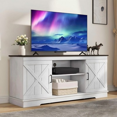 TV Stands for 65 Inch TV,Entertainment Center with 2 Barn Doors & Storage Cabinets,Media Console Cabinet for Living Room