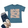 The Juniper Shop Sunny Days Ahead Daisies Toddler Short Sleeve Tee - 5T - Teal - 3 of 4