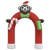 VidaXL Christmas Inflatable Arch Gate LED 149.6" - 3 of 4