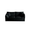 GDFStudio Yule Modern 76.7" Chenille Upholstered Loveseat with Pillows - 2 of 4