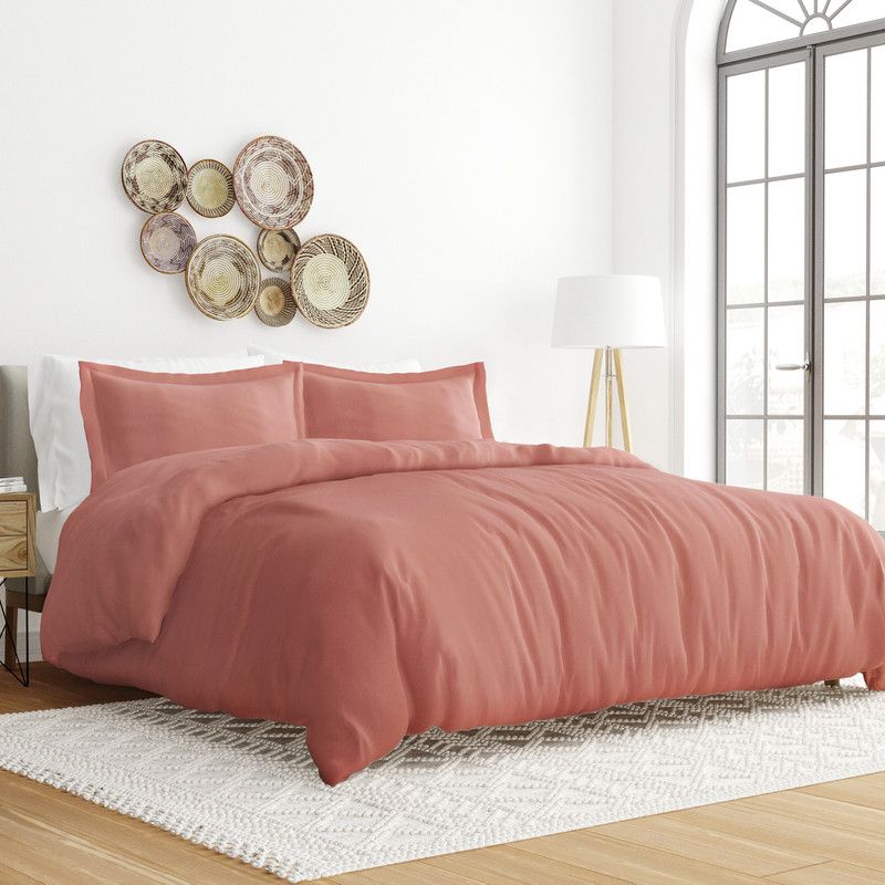 3 Piece Duvet Cover & Shams Set - Soft and Breathable, Double Brushed Microfiber, Wrinkle Free - Becky Cameron, 1 of 14