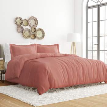 3 Piece Duvet Cover & Shams Set - Soft and Breathable, Double Brushed Microfiber, Wrinkle Free - Becky Cameron