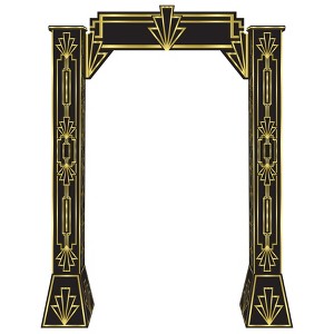 Beistle Great 20's 3-D Archway Prop, 7' x 5' 2.75", (1/Box) Multicolored - 1 of 4