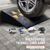 VEVOR Rubber Curb Ramp 2 Pack, 5" Rise Height Heavy-Duty 33069 lbs/15 T Capacity Threshold Ramps, Driveway Ramps with Stable Grid Structure - 3 of 4