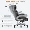 Ergonomic  Office Desk Chair, High Back Executive Chair with Lumbar Support for Home, Office- Black - 3 of 4
