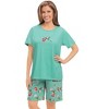 Collections Etc Hummingbird Pj Short Set - 4 of 4