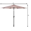 Costway 10FT Patio Solar Umbrella LED Patio Market Steel Tilt W/Crank Outdoor OrangeBlue New - 4 of 4