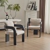 Christopher Knight Home Smolder Modern Rubberwood Upholstered Dining Chairs with Pillow Back (Set of 2) - 2 of 4