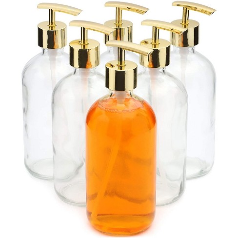 Juvale 6 Pack Gold Bathroom Soap Dispenser For Lotion And Liquid (16 ...