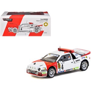 Ford RS200 #4 Antonio Zanini - Josep Autet "Rallye Catalunya" (1986) "Hobby64+" Series 1/64 Diecast Model by Tarmac Works - 1 of 4