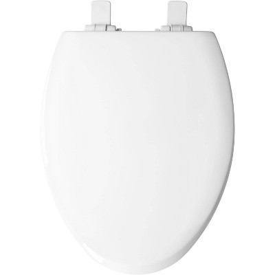 Bemis White Molded Wood Elongated Slow Close Toilet Seat
