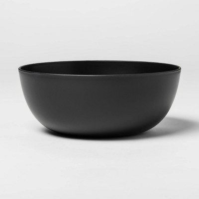 37oz Plastic Cereal Bowl Black - Room Essentials™