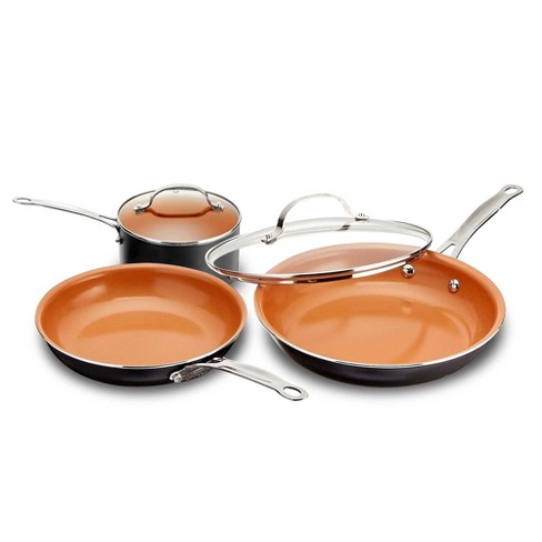 Gotham Steel 20 Pc Pots and Pans Set, Bakeware Set, Ceramic Cookware  Set for Kitchen, Long Lasting Non Stick Pots and Pans Set with Lids  Dishwasher / Oven Safe, Non Toxic-Copper