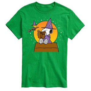 Men's - Peanuts - Sorcerer Snoopy Woodstock Short Sleeve Graphic T-Shirt - 1 of 4