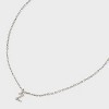 Sterling Silver Small Polished Initial Pendant Necklace - A New Day™ Silver - 4 of 4