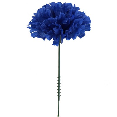 Floral Home 5" Pick Long Royal Blue Carnation Pick - 100-Piece