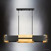 Urban Ambiance Luxury Cosmopolitan Indoor Chandelier,  6-1/8''H x 12"W x 42''D,  Textured Black Finish, UHP4700 - 4 of 4